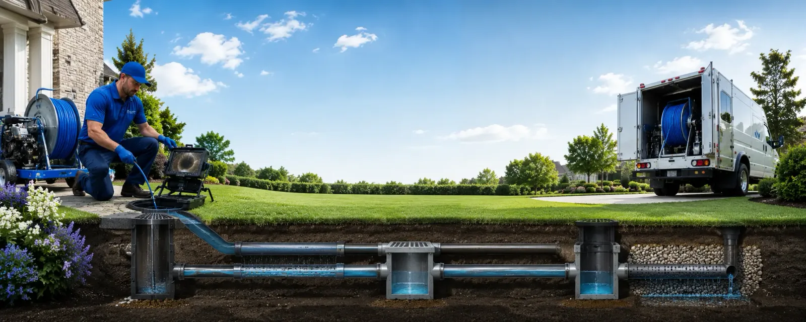Outdoor drain cleaning information for Newtown, VA